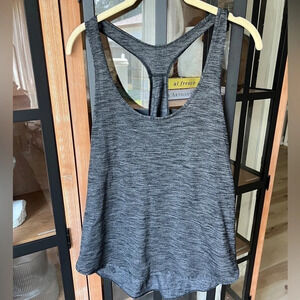 Lululemon workout tank top scoop neck love essentials heathered black grey